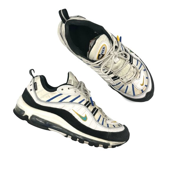 Nike Air Max 98 Premium Teal Nebula Active Gym Sneakers - Picture 1 of 7